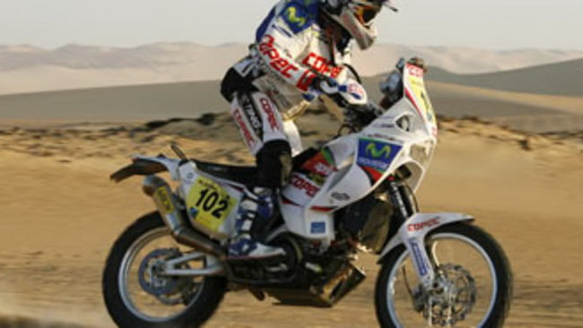 L'Aprilia RXV 4.5 alla Dakar 2010