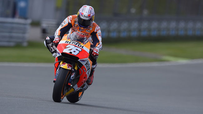 Dani Pedrosa non ha provato l'anteriore asimmetrica