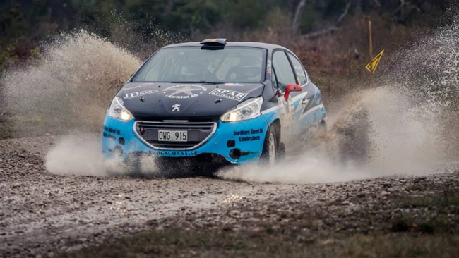 Mattias Ledin debutta in ERC Junior con la sua 208 R2