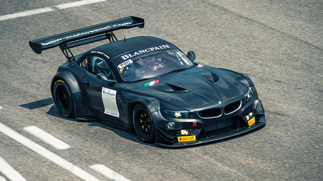 Zanardi in pista ad Adria con la Z4 modifica per Spa