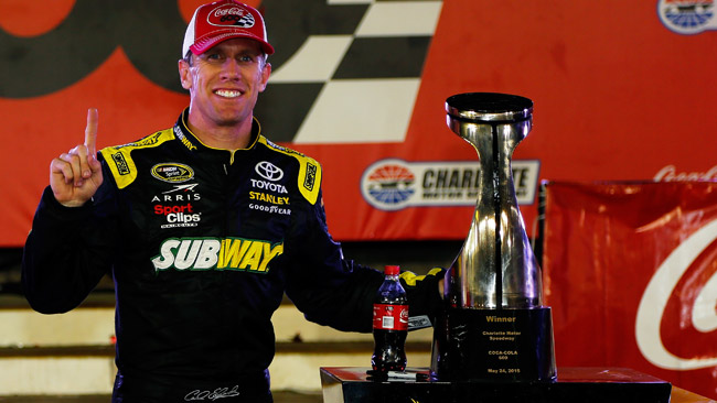 Primo successo con la Joe Gibbs Racing per Edwards