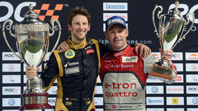 Grosjean e Kristensen al via della Race of Champions