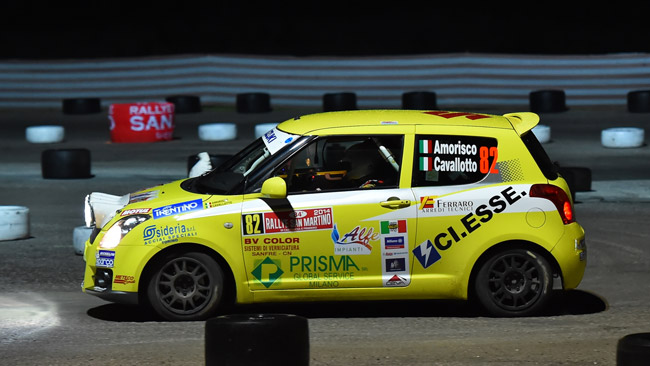 Suzuki Rally Cup: vince Amorisco, ma ride Soliani