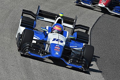 Pippa Mann a Pocono con il team Dale Coyne Racing