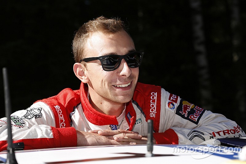 Stéphane Lefebvre con un DS3 WRC en Alemania