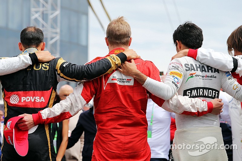 Les pilotes de F1 plus unis depuis l'accident de Bianchi