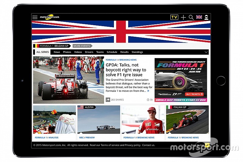 Motorsport.com lance un site Internet dédié au Royaume-Uni