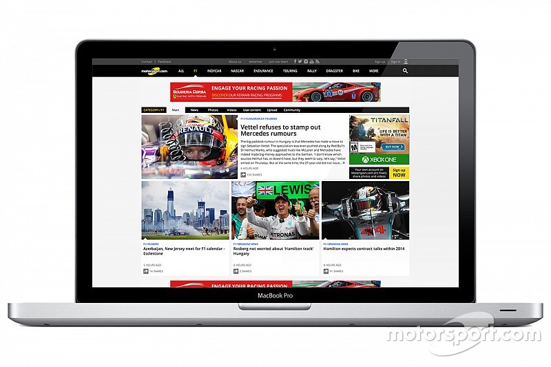 Motorsport.com startet neue Version seiner Onlineplattform