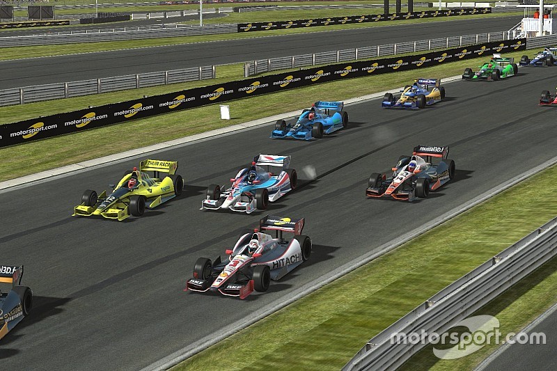 Live simracing: SRVN IndyCar-wedstrijd op Mills Metropark