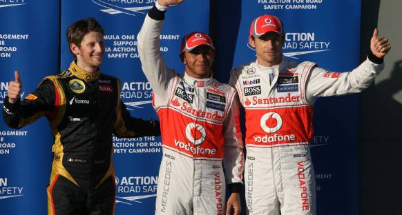 Yılın ilk Pole pozisyonu Hamilton'un