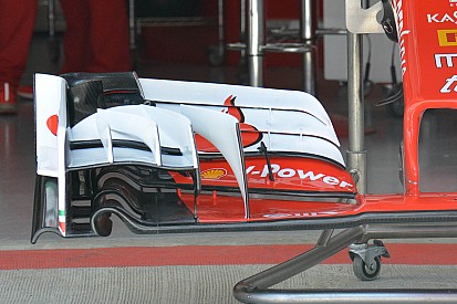 Ferrari toont nieuwe voorvleugel voor Russische Grand Prix