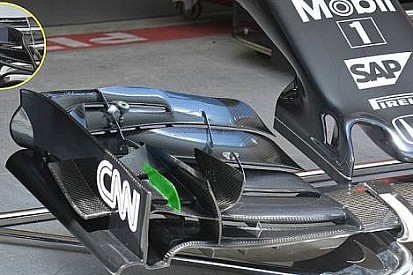 McLaren'in ön kanat değişikliği
