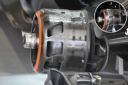 Breve análisis técnico: cambios en los tambores de freno del McLaren MP4-31