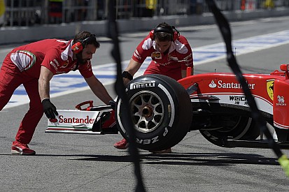 La Ferrari non controlla l'aumento della pressione delle gomme