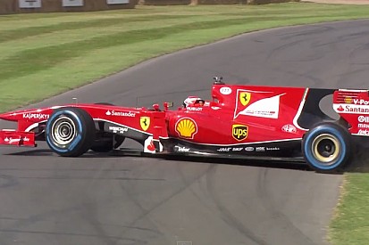 Raikkonen nem kérdez, rögtön megforgatja a Ferrari F10-et Goodwoodban