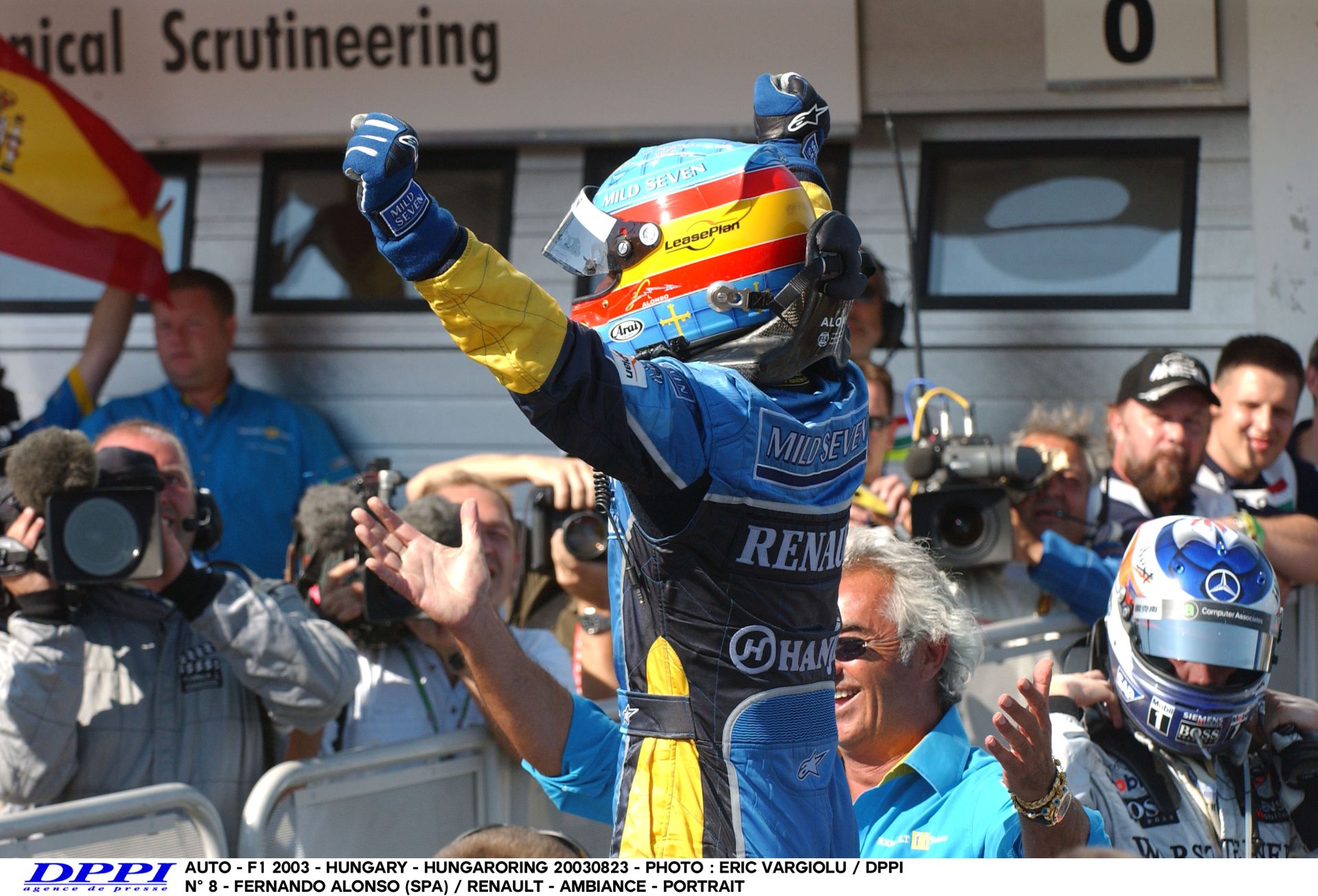 Alonso már a második F1-es szezonjában nyerni tudott, ráadásul a Magyar Nagydíjon