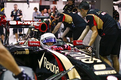 Grosjean kicsit unja már a banánt: átkozott motor, átkozott motor
