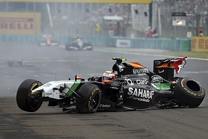 Képeken a Hungaroringen rommá tört Force India