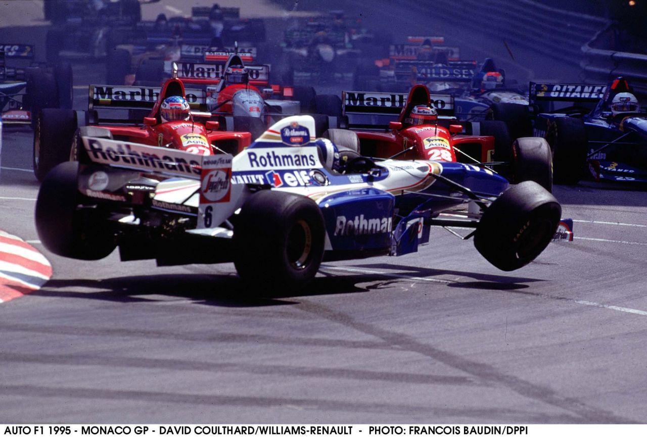 David Coulthard első emlékei Monacóból, 1995-ből: 20 mm pedálút 750 lóerőhöz