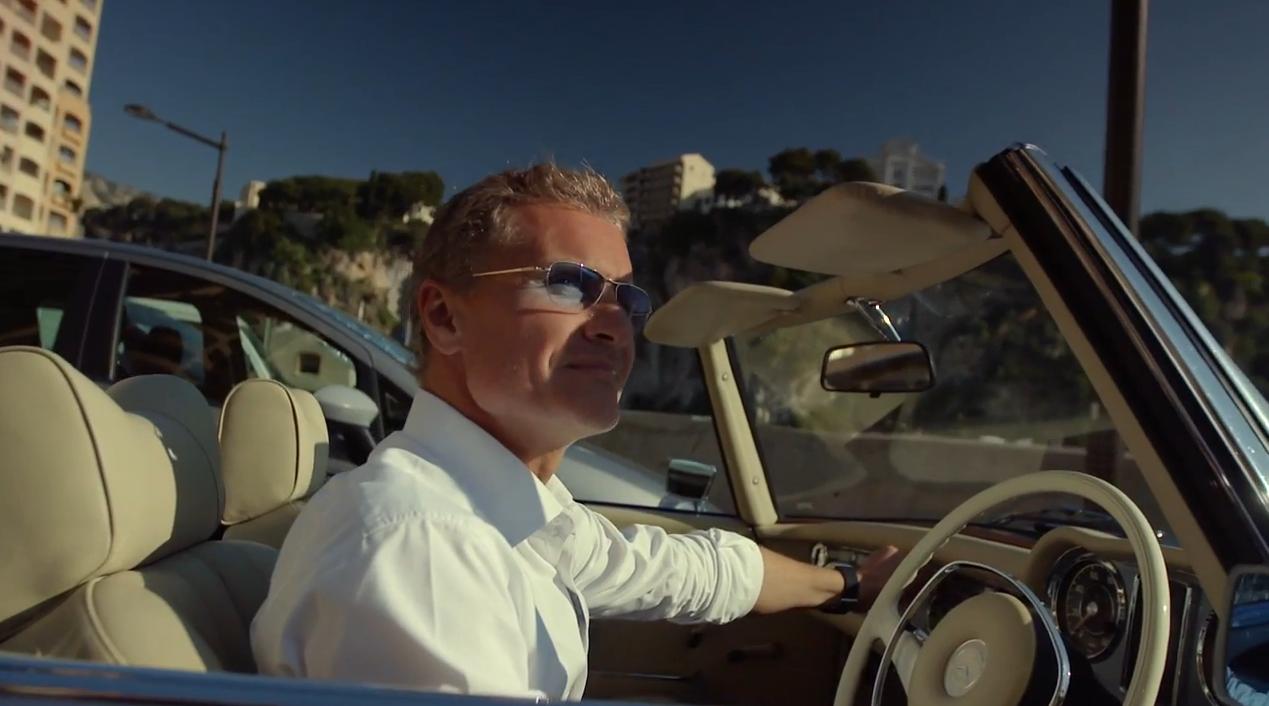 David Coulthard menő pályabejárása Monacóban