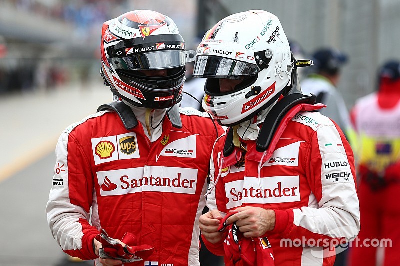 Vettel dice que renovar a Kimi es lo que Ferrari tenía que hacer
