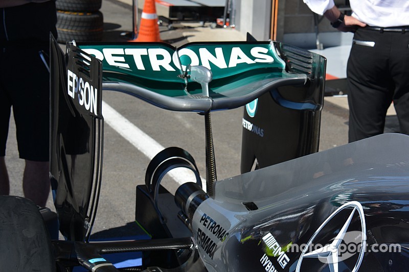 Tech update: De 'Spoon' achtervleugel van Mercedes terug op Spa