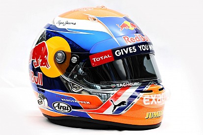 Verstappen met oranje helm in Spa