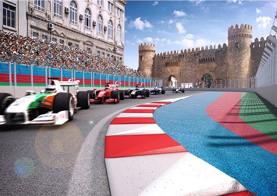 Baku Nagydíj: madártávlatból az új F1-es pálya