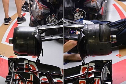 Tech update: Toro Rosso met asymmetrische brake duct lay-out