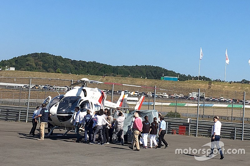 Lorenzo se somete a un escáner tras ser evacuado en helicóptero