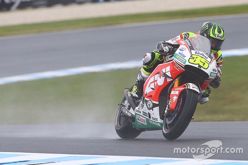 MotoGP Australia: Crutchlow pimpin FP1, Lorenzo kesulitan di trek basah