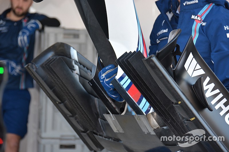 Technique - Le nouvel aileron avant de la Williams FW38