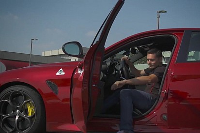Quand Fisichella prend le volant de l'Alfa Romeo Giulia