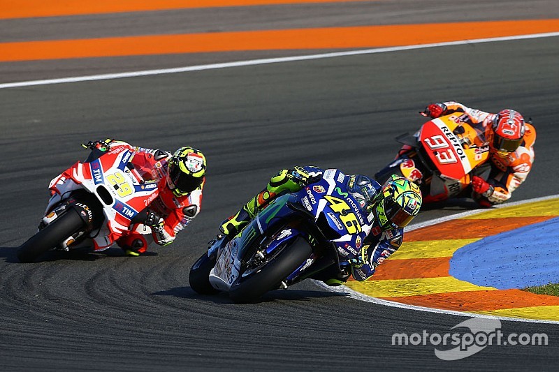 Rossi naast het podium in GP Valencia: