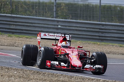 Accidente de Vettel probando los neumáticos de lluvia
