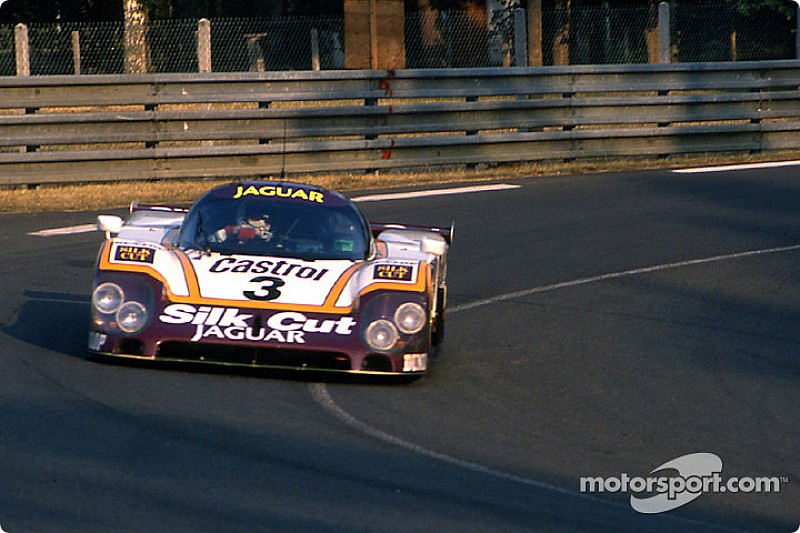 Button sur une Jaguar de 1988 à Le Mans Classic