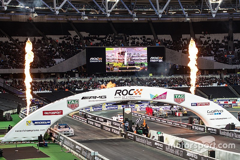 Juan Pablo Montoya y Memo Rojas a la Race of Champions