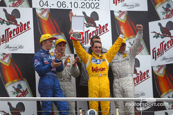 Podium: Mattias Ekström, Abt Sportsline, Abt-Audi TT-R; Bernd Schneider, Team HWA, AMG-Mercedes CLK-