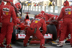 Pitstop for Michael Schumacher