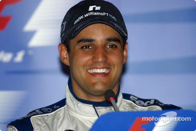 Хуан-Пабло Монтойя в 2003 году. В тот момент пилот выступал за Williams