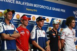Conferencia de prensa previa al GP: Valentino Rossi, Casey Stoner, Jorge Lorenzo, Andrea Dovizioso,