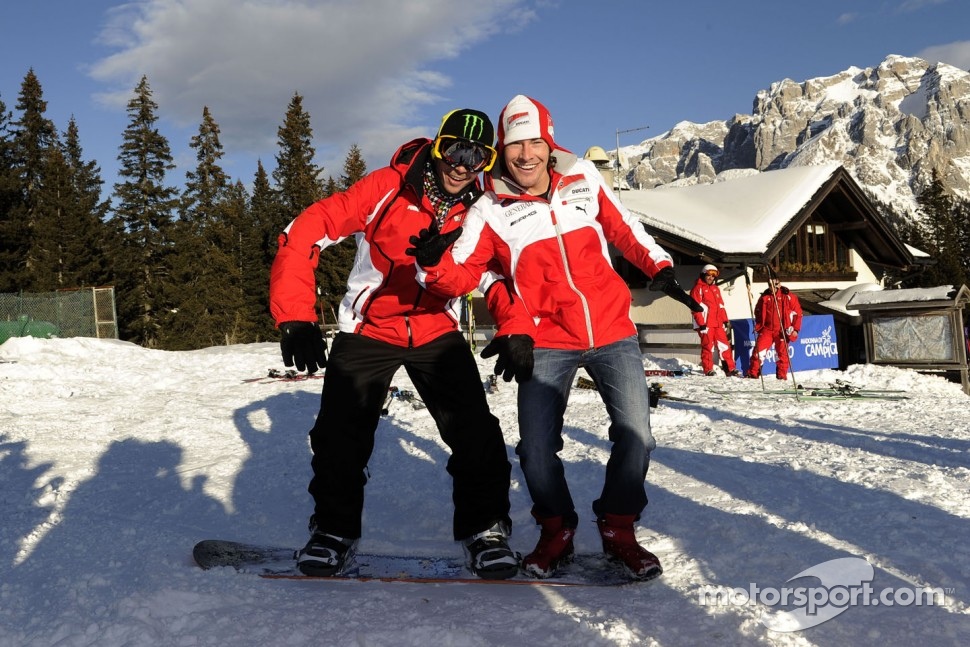 Valentino Rossi and Nicky Hayden