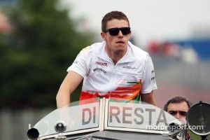 Paul di Resta, Sahara Force India F1 on the drivers parade