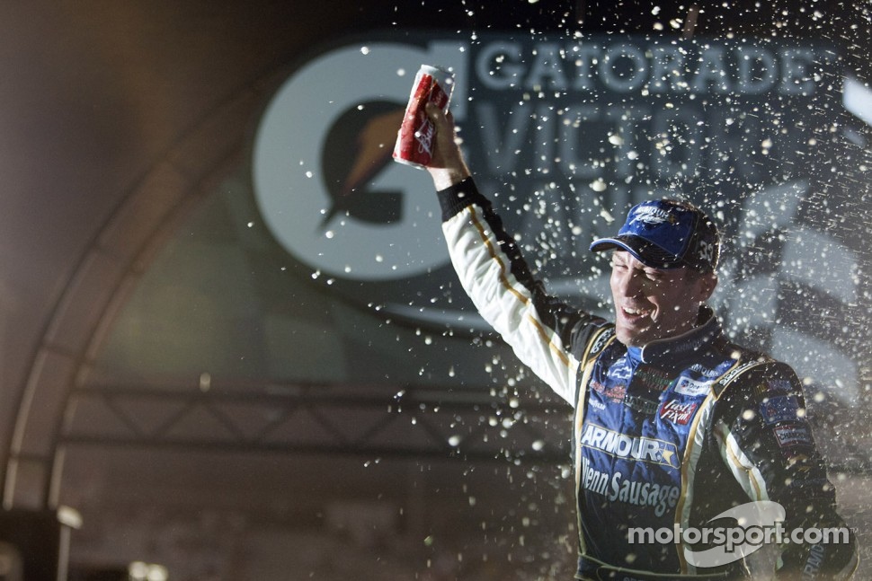 Victory lane: race winner Kevin Harvick