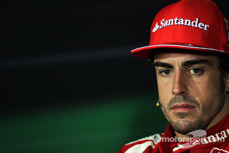 Fernando Alonso durante la temporada 2012 cuando fue subcampeón con Ferrari.