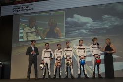 2014年保时捷LMP1车手阵容:马克·韦伯、罗曼·杜马斯、马克·里布、布兰登·哈特利、蒂莫·伯恩哈德、尼尔·雅尼