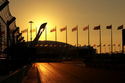 Sochi Autodrom bei Sonnenuntergang