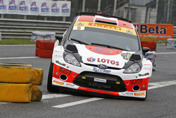Robert Kubica e Alessandra Benedetti su Ford Fiesta WRC