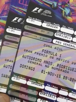 Pre Venta de boletos Gran Premio de México