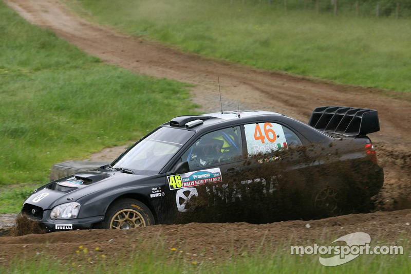 Rallye Neuseeland 2006: Valentino Rossi, Carlo Cassina, Subaru Impreza WRC